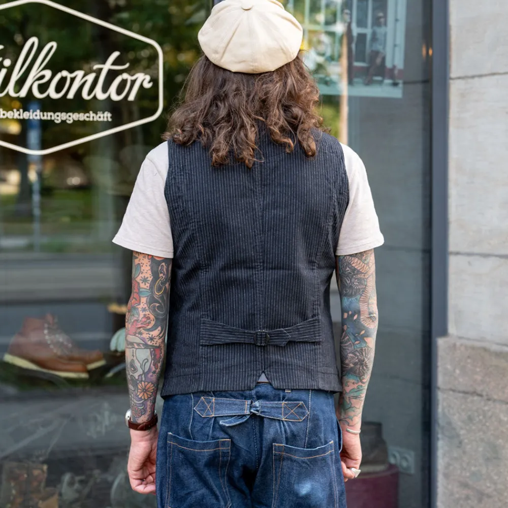 Hansen Daniel Classic Waistcoat Black Pin> Westen