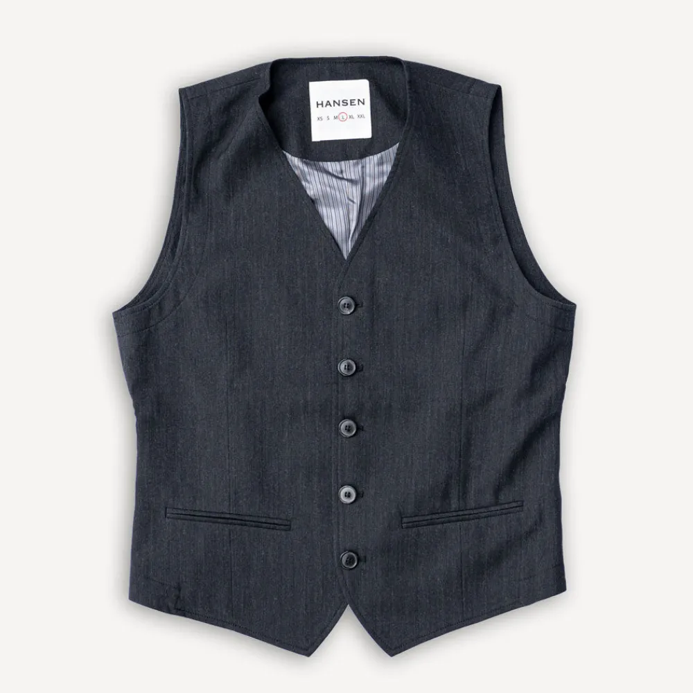 Hansen Daniel Classic Waistcoat Anthracite> Westen