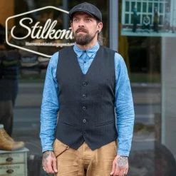 Hansen Daniel Classic Waistcoat Anthracite> Westen
