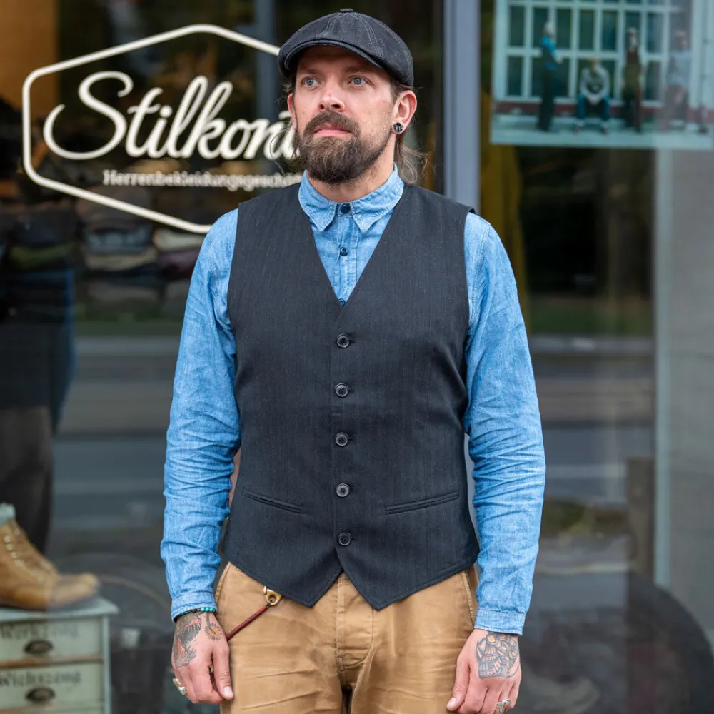 Hansen Daniel Classic Waistcoat Anthracite> Westen