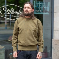 Freenote Cloth Deck Sweatshirt Olive> Pullover