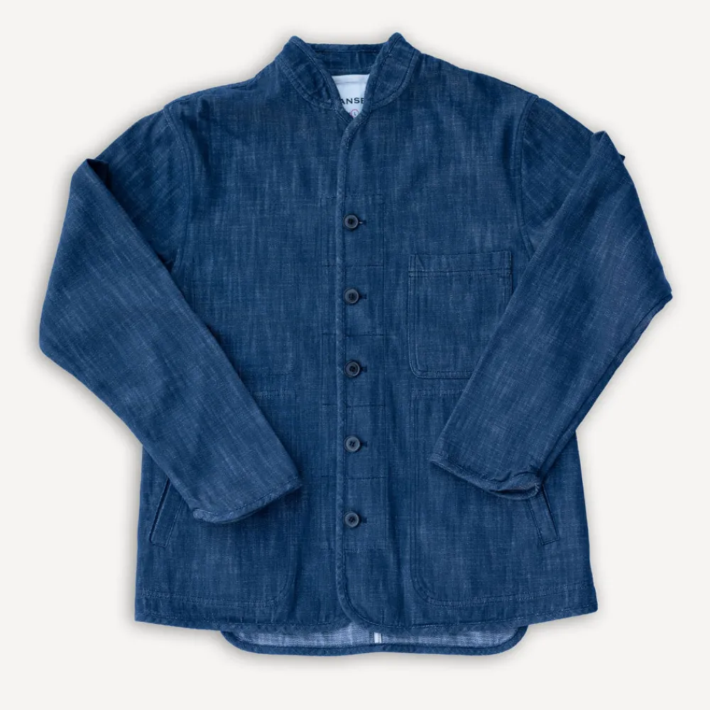 Hansen Erling Work Jacket Denim Blue> Jacken