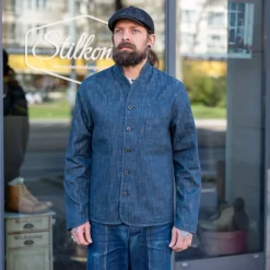 Hansen Erling Work Jacket Denim Blue> Jacken