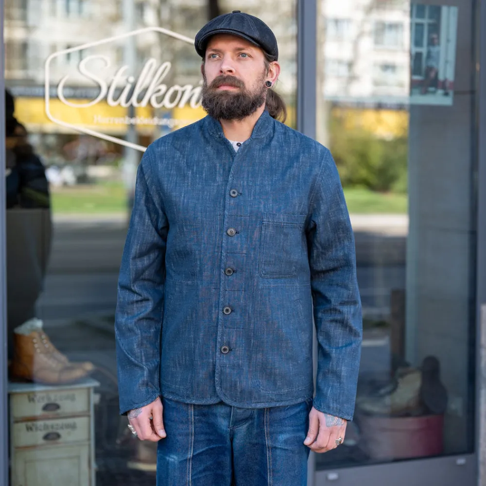 Hansen Erling Work Jacket Denim Blue> Jacken