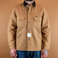 Indigofera Fargo Rider Canvas Strip Lining Duck Brown> Jacken