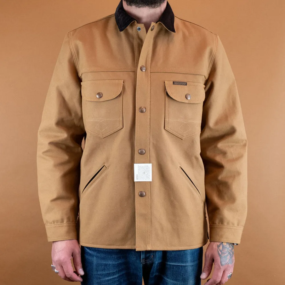 Indigofera Fargo Rider Canvas Strip Lining Duck Brown> Jacken