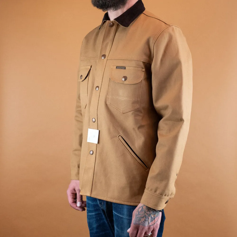 Indigofera Fargo Rider Canvas Strip Lining Duck Brown> Jacken