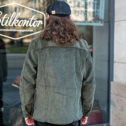 Indigofera Fargo Trucker Jacket Corduroy Green><noscript><img width=