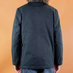 Universal Works Five Poket Jacket Nebraska Cotton Black><noscript><img width=
