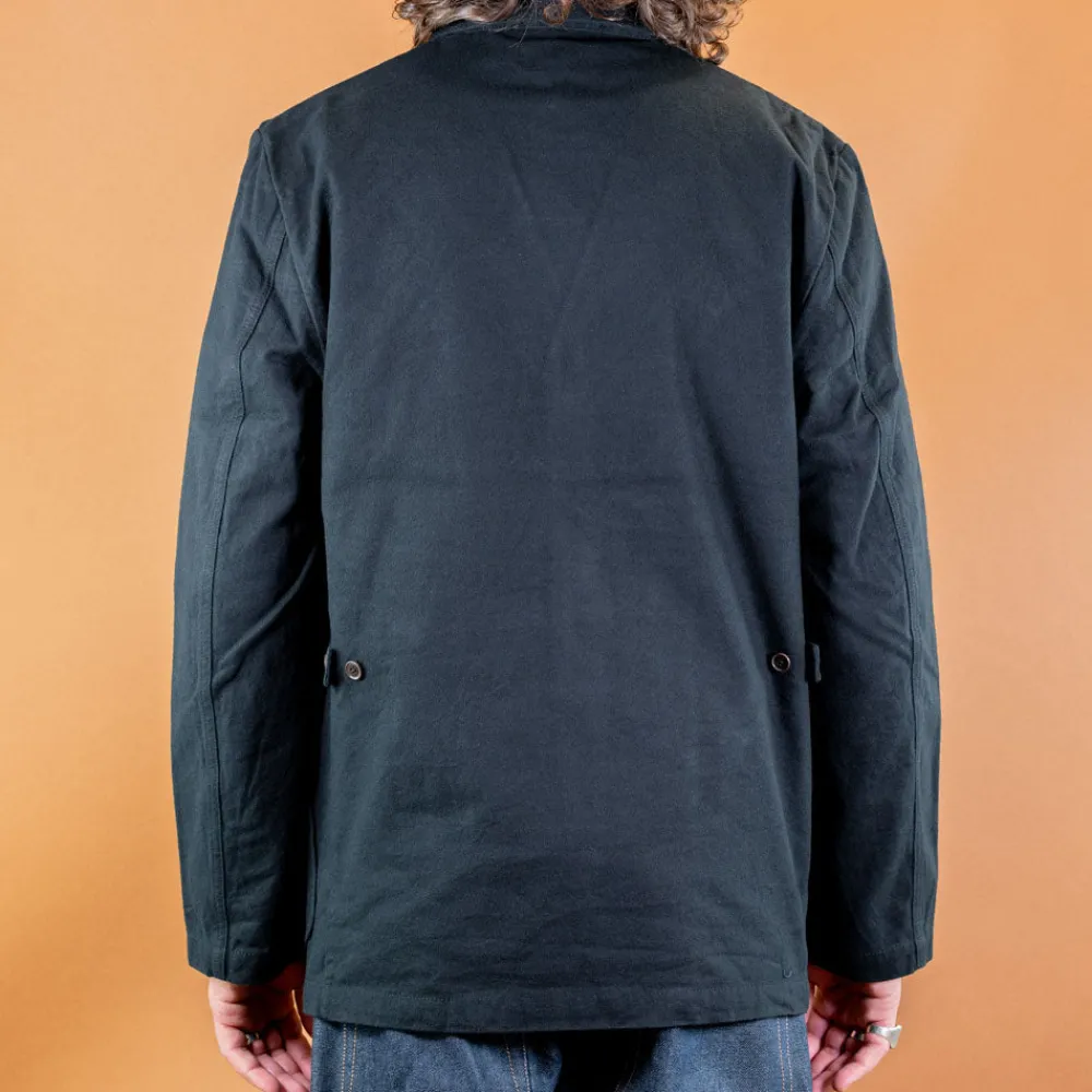 Universal Works Five Poket Jacket Nebraska Cotton Black> Jacken