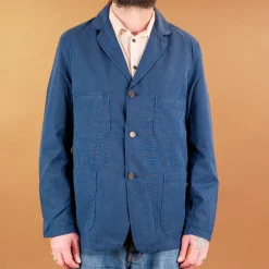Universal Works Five Poket Jacket Summer Canvas Navy> Jacken