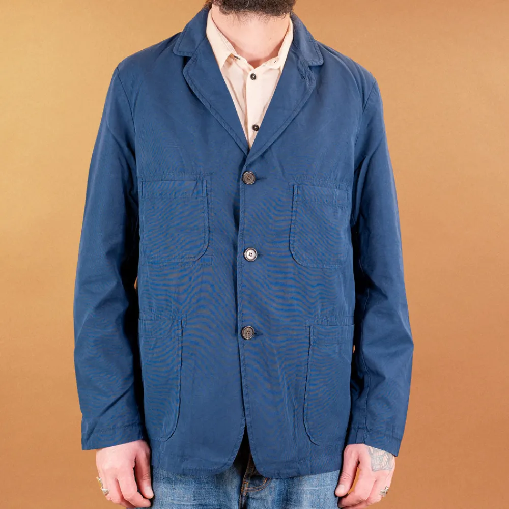 Universal Works Five Poket Jacket Summer Canvas Navy> Jacken