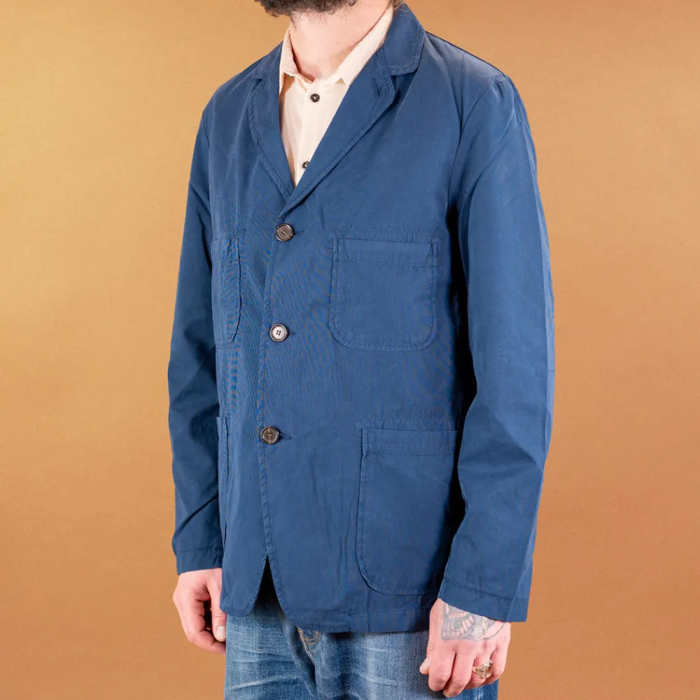Universal Works Five Poket Jacket Summer Canvas Navy> Jacken
