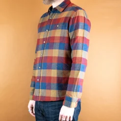 Pendleton Fremont Flanell Shirt Brown/Blue> Hemden