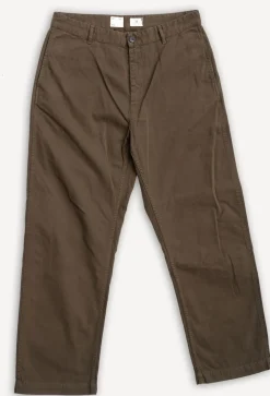 Eat Dust Frisco Chino Herringbone Cotton Java Brown> Hosen