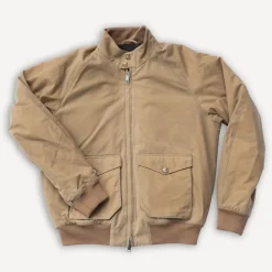 Baracuta G9 Jacket Waxed Pocket Tan> Jacken
