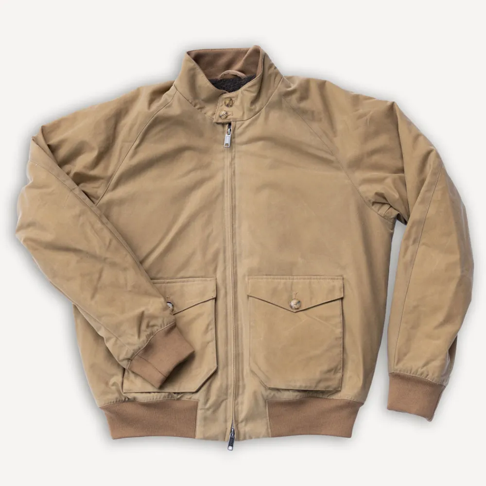 Baracuta G9 Jacket Waxed Pocket Tan> Jacken