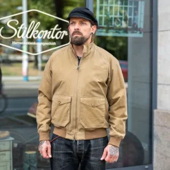 Baracuta G9 Jacket Waxed Pocket Tan> Jacken