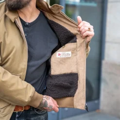 Baracuta G9 Jacket Waxed Pocket Tan><noscript><img width=