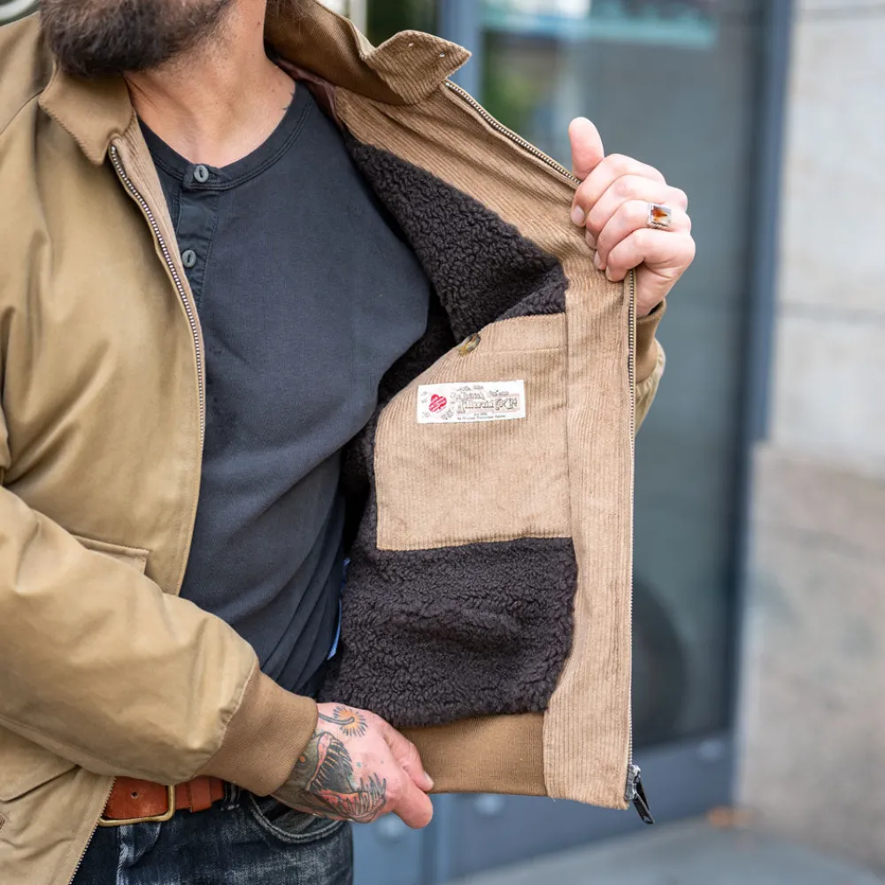 Baracuta G9 Jacket Waxed Pocket Tan> Jacken