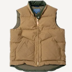 Manifattura Ceccarelli Goose Down Vest Dark Tan> Westen