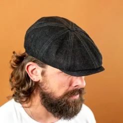 Stetson Hatteras Schiebermütze Denim Black> Mützen