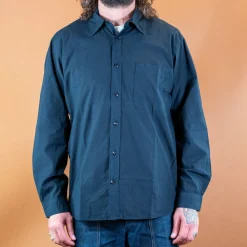 Merz beim Schwanen Hemd Bio-Baumwolle Popeline Dark Navy> Hemden