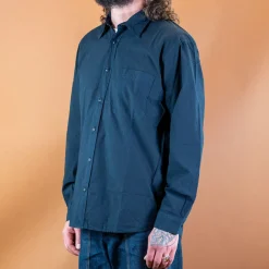 Merz beim Schwanen Hemd Bio-Baumwolle Popeline Dark Navy> Hemden