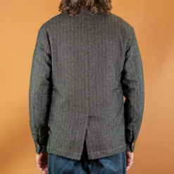 Captain Santors Herringbone Lawyer Jacket Grey><noscript><img width=