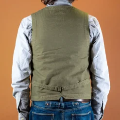 Captain Santors Herringbone Vest Green><noscript><img width=