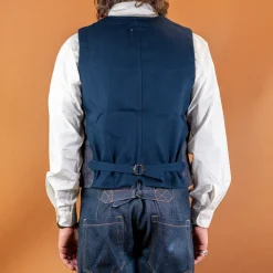 Captain Santors Herringbone Work Vest Blue><noscript><img width=
