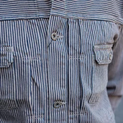 Momotaro Hinoki tree Dyed Hickory Type-2 Jacket Beige><noscript><img width=