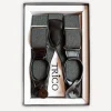 Trico Hosenträger 36mm breit mit Rollzug Schwarz Fischgrat> Hosenträger