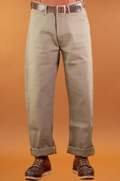 Indigofera Jack Pants Yarn Dyed Heavy Oxford Green> Hosen