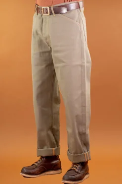 Indigofera Jack Pants Yarn Dyed Heavy Oxford Green> Hosen