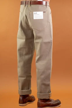 Indigofera Jack Pants Yarn Dyed Heavy Oxford Green><noscript><img width=