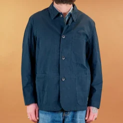 Merz beim Schwanen Jacke Bio-Baumwoll Popelin Navy> Jacken