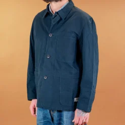 Merz beim Schwanen Jacke Bio-Baumwoll Popelin Navy> Jacken