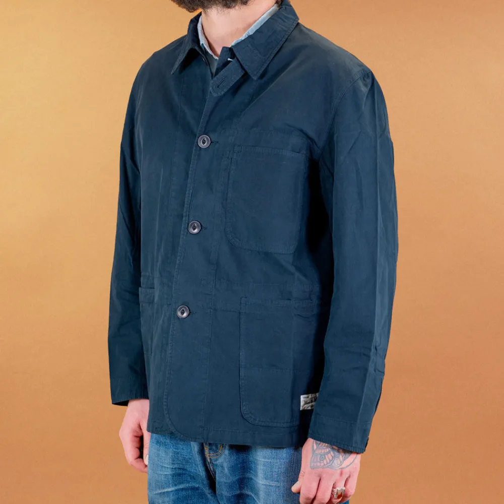 Merz beim Schwanen Jacke Bio-Baumwoll Popelin Navy> Jacken