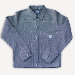 Blue Blanket Jacket Striped White/Blue> Jacken