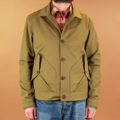 Hidden Aces K5707 Pollux '57 Herringbone Jacket Pea> Jacken