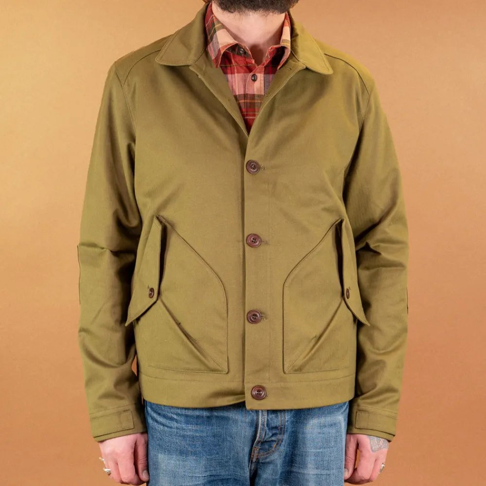 Hidden Aces K5707 Pollux '57 Herringbone Jacket Pea> Jacken