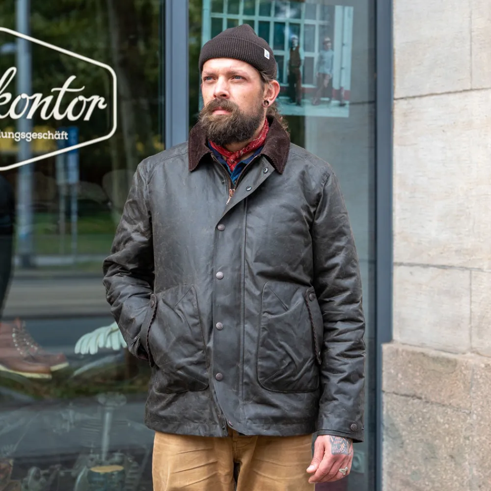 Hidden Aces K6505 POLLUX RANGER Waxed Winter-Jacket Mocca> Jacken