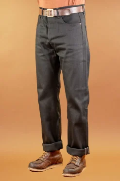 Indigofera Kain Pants Gunpowder Selvage 14oz Black> Hosen