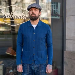 GRP Knitted Shirt Blue> Hemden