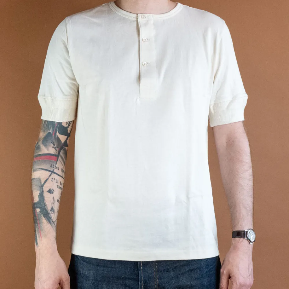 Merz beim Schwanen Knopfleistenhemd Kurzarm Nature> T-Shirts