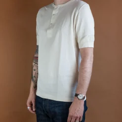 Merz beim Schwanen Knopfleistenhemd Kurzarm Nature> T-Shirts