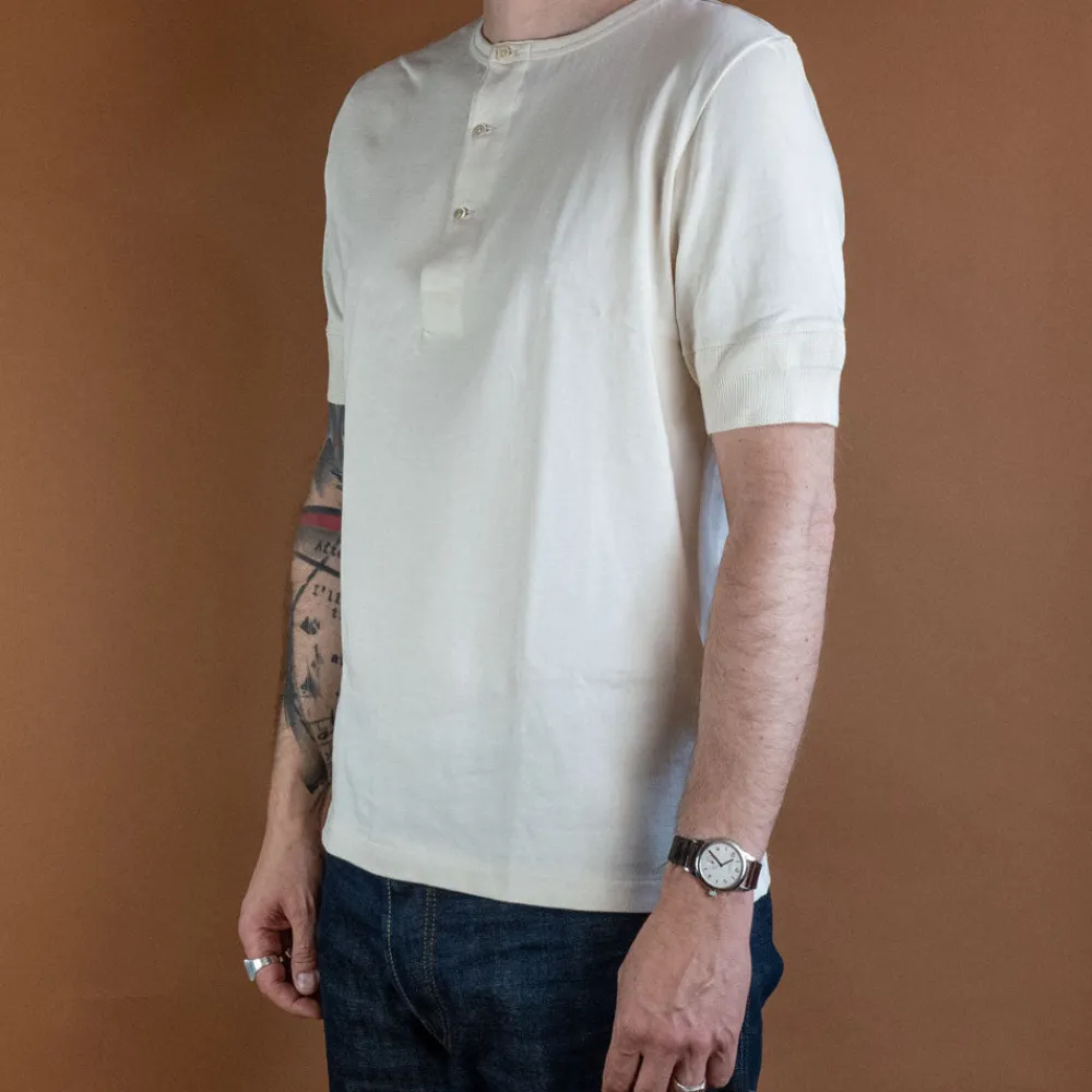 Merz beim Schwanen Knopfleistenhemd Kurzarm Nature> T-Shirts