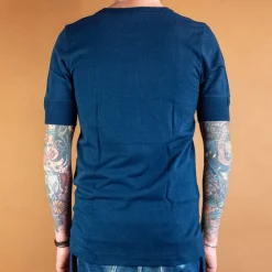 Merz beim Schwanen Knopfleistenhemd Kurzarm Inkblue><noscript><img width=