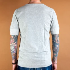 Merz beim Schwanen Knopfleistenhemd Kurzarm Grey Melange><noscript><img width=